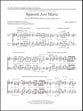Spanish Ave Maria SATB choral sheet music cover